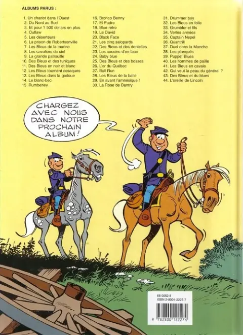 Verso de l'album Les Tuniques Bleues Tome 37 Duel dans la Manche