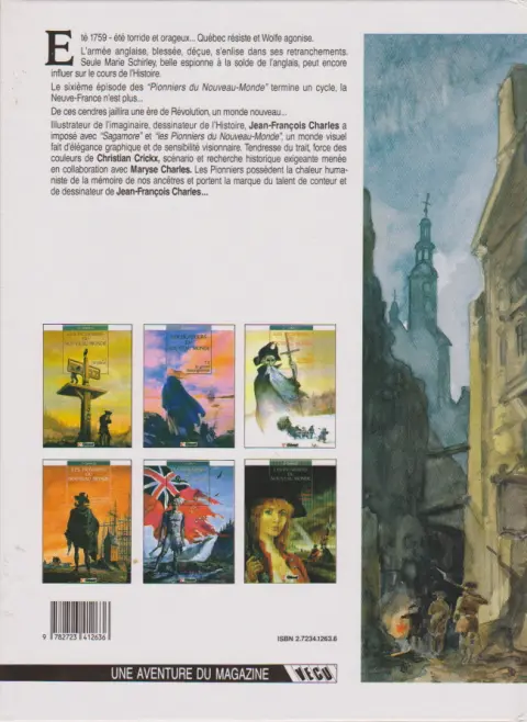 Verso de l'album Les Pionniers du Nouveau Monde Tome 6 La mort du loup