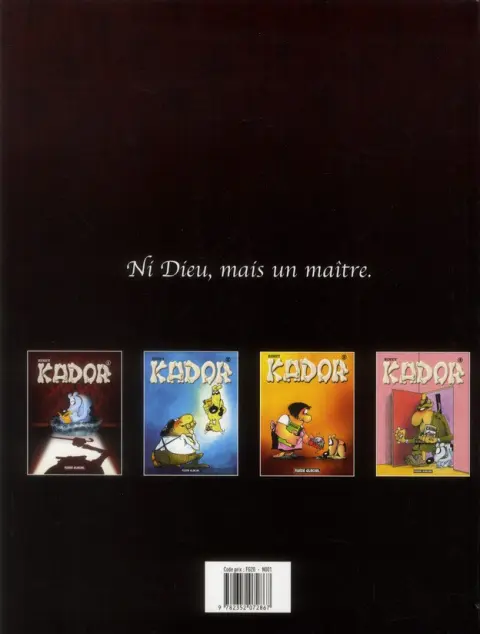 Verso de l'album Kador Tome 2