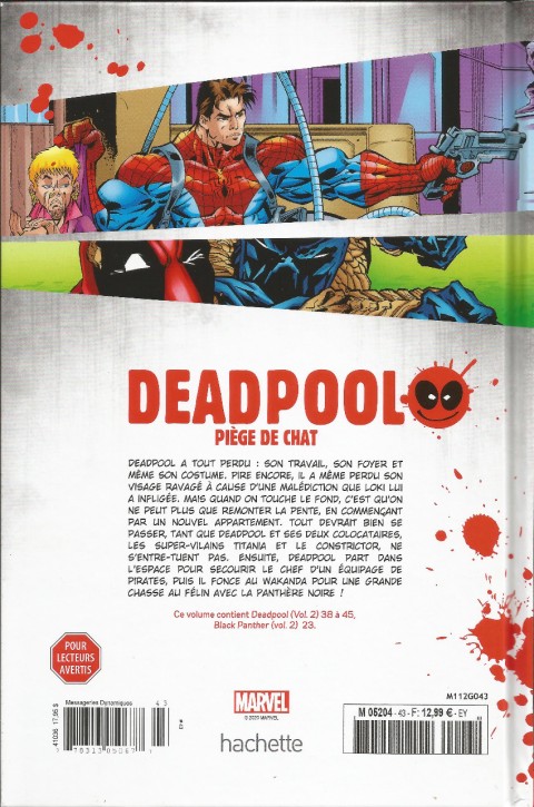 Verso de l'album Deadpool - La collection qui tue Tome 43 Piège de chat