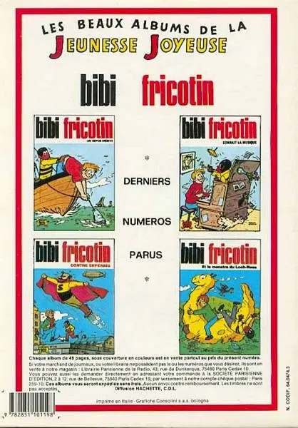 Verso de l'album Les Pieds Nickelés Tome 101 Les Pieds Nickelés ont de la chance