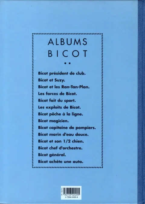 Verso de l'album Bicot Tome 11 Bicot et son 1/2 chien