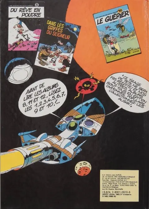 Verso de l'album Les Petits hommes Tome 13 Les prisonniers du temps