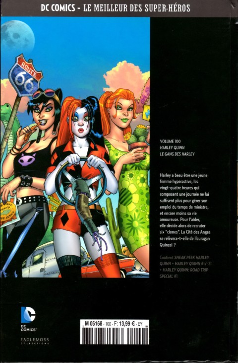 Verso de l'album DC Comics - Le Meilleur des Super-Héros Volume 100 Harley Quinn - Le Gang des Harley