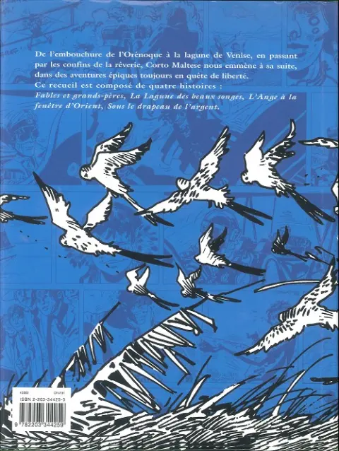 Verso de l'album Corto Maltese Tome 12 La lagune des mystères
