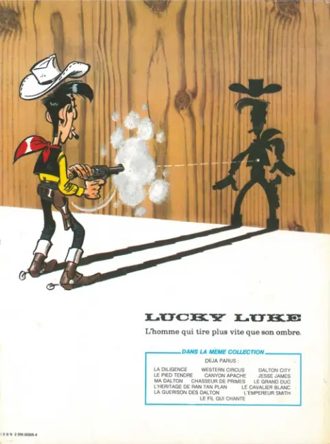 Verso de l'album Lucky Luke Tome 33 Le Pied-Tendre