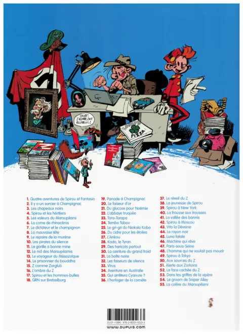 Verso de l'album Spirou et Fantasio Tome 32 Les faiseurs de silence
