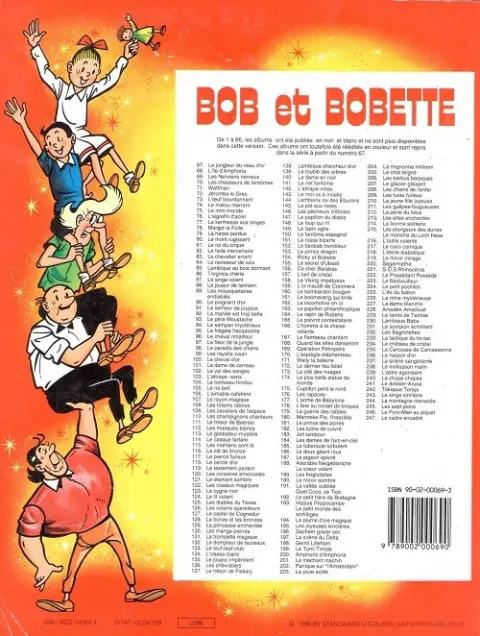 Verso de l'album Bob et Bobette Tome 83 Le chevalier errant
