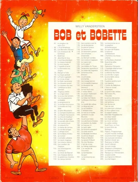 Verso de l'album Bob et Bobette Tome 118 Le cercle d'or
