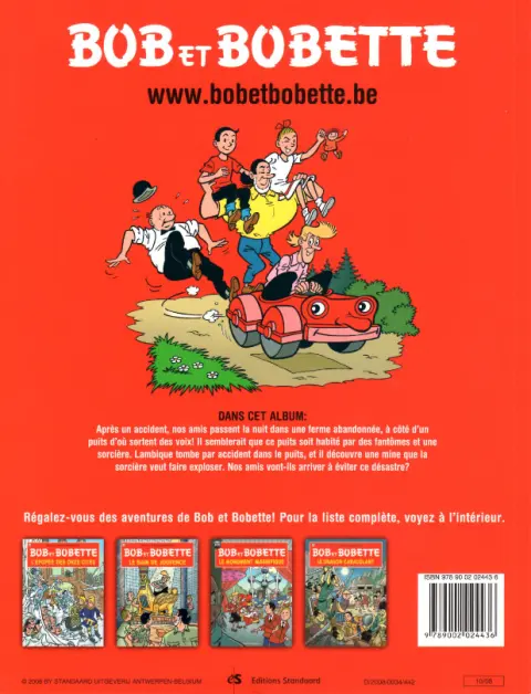 Verso de l'album Bob et Bobette Tome 226 La mine mystérieuse