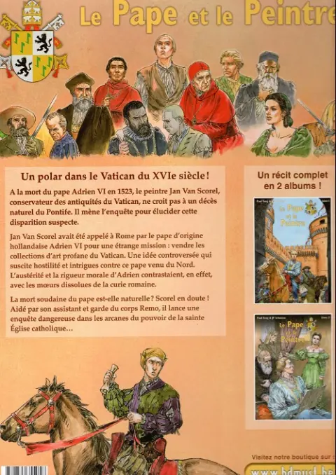 Verso de l'album Le pape et le Peintre Livre 1