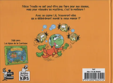 Verso de l'album Les enquêtes de Félicie Trouille 2 Le mystère du manoir inondé