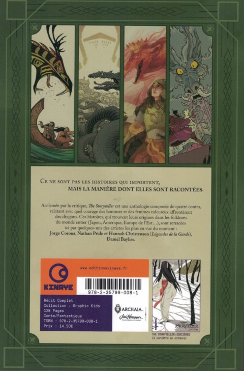 Verso de l'album Jim Henson's The Storyteller 1 Dragons
