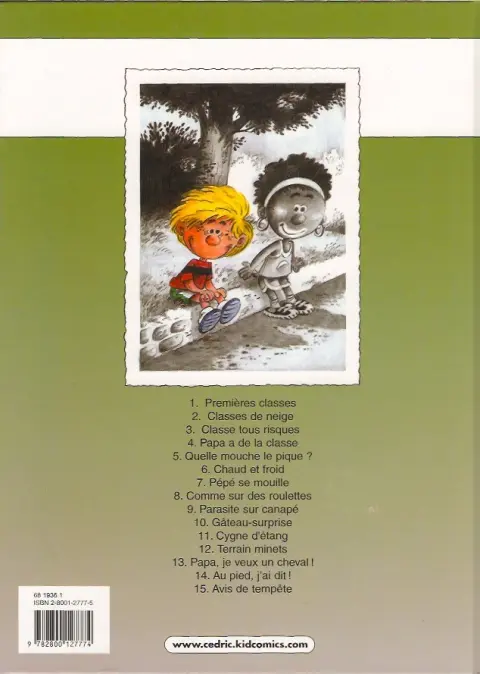 Verso de l'album Cédric Tome 13 Papa, je veux un cheval !