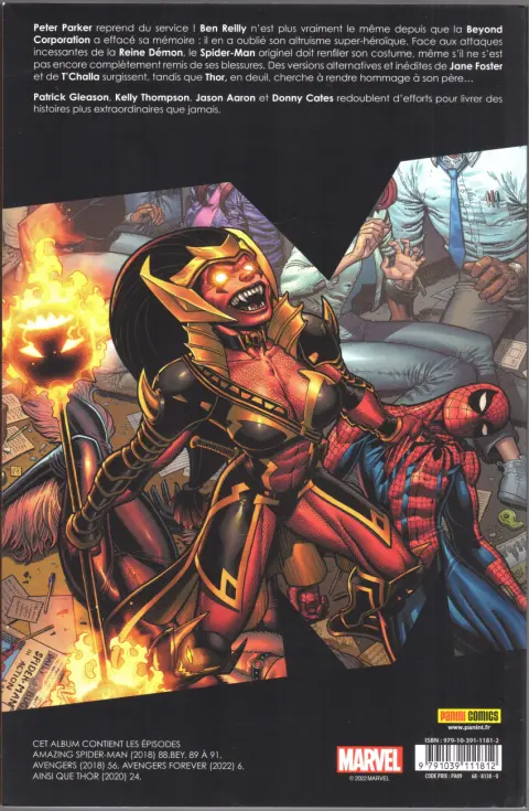 Verso de l'album Marvel Comics Tome 12