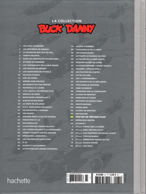 Verso de l'album Buck Danny La collection Tome 56 Vostock ne répond plus