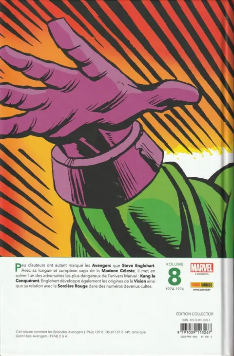 Verso de l'album Avengers - Kang War