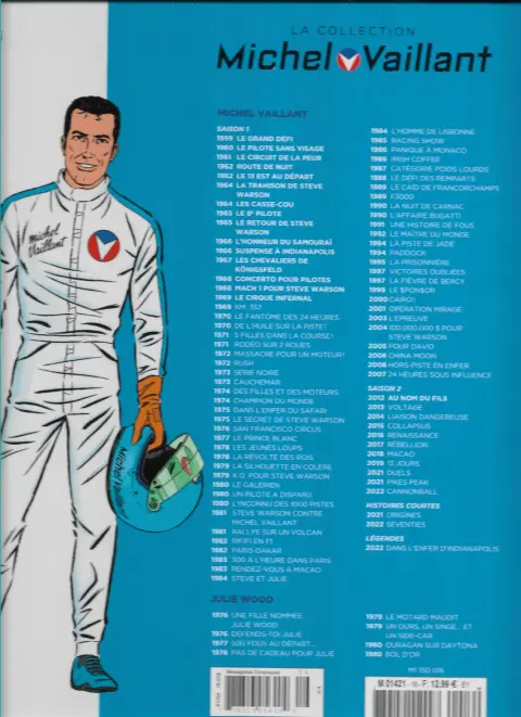 Verso de l'album Michel Vaillant La Collection 16 Le Cirque Infernal
