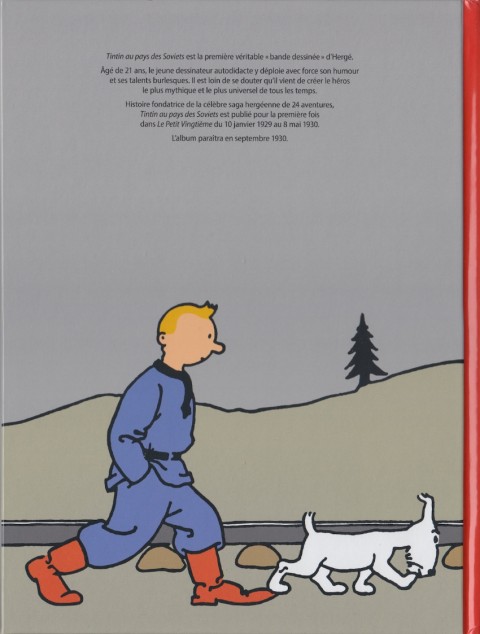 Verso de l'album Tintin Tome 1 Tintin au pays des soviets