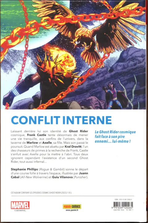 Verso de l'album Cosmic Ghost Rider - Crise d'identité