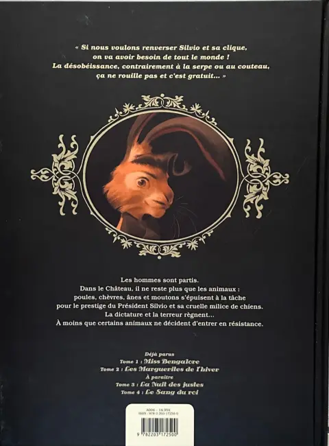 Verso de l'album Le Château des animaux Tome 2 Les Marguerites de l'hiver