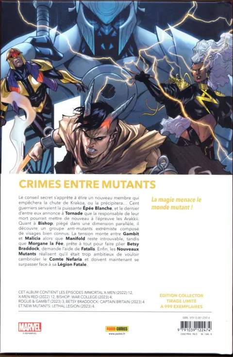 Verso de l'album Destiny of X Volume 25