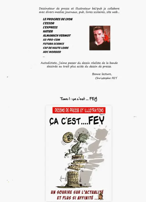 Verso de l'album Dessins de presse et illustrations Tome 2 Etat de Fey !