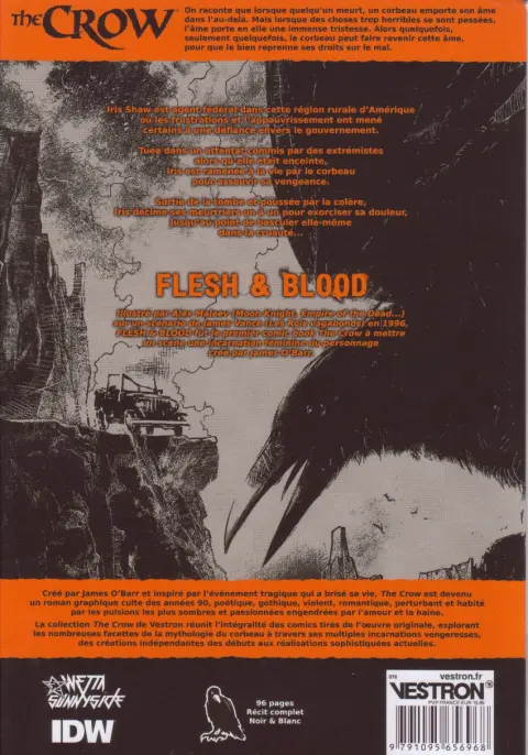 Verso de l'album The crow - Flesh & Blood