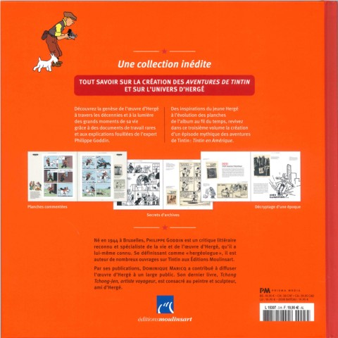 Verso de l'album Tintin - Les coulisses d'une œuvre 3 Tintin en Amérique