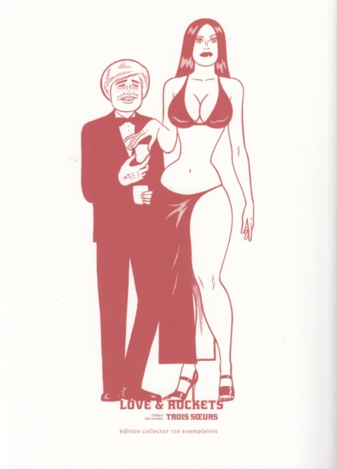 Verso de l'album Love & Rockets 12 Trois sœurs
