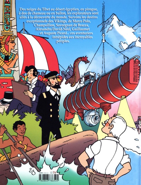 Verso de l'album Aventuriers et explorateurs racontés aux enfants Tome 1