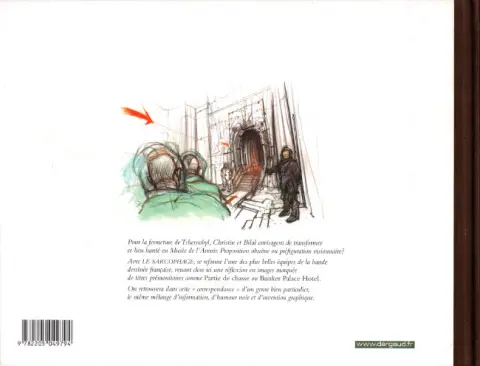 Verso de l'album Les Correspondances de Pierre Christin Tome 6 Le sarcophage