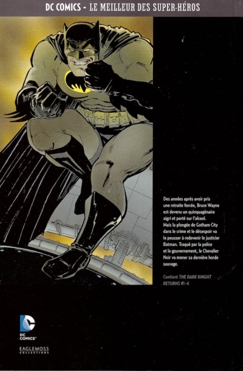 Verso de l'album DC Comics - Le Meilleur des Super-Héros Volume 5 Batman - The Dark Knight Returns