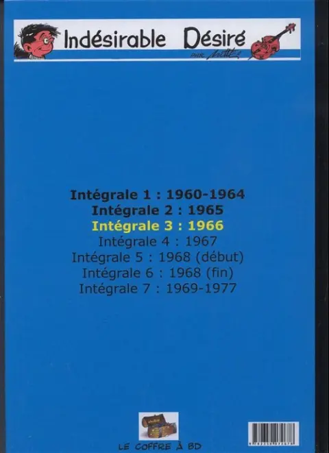 Verso de l'album L'indésirable Désiré Intégrale 3 1966