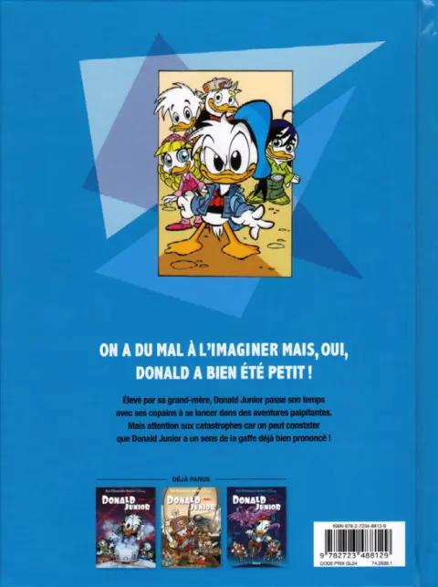 Verso de l'album Donald Junior Tome 3