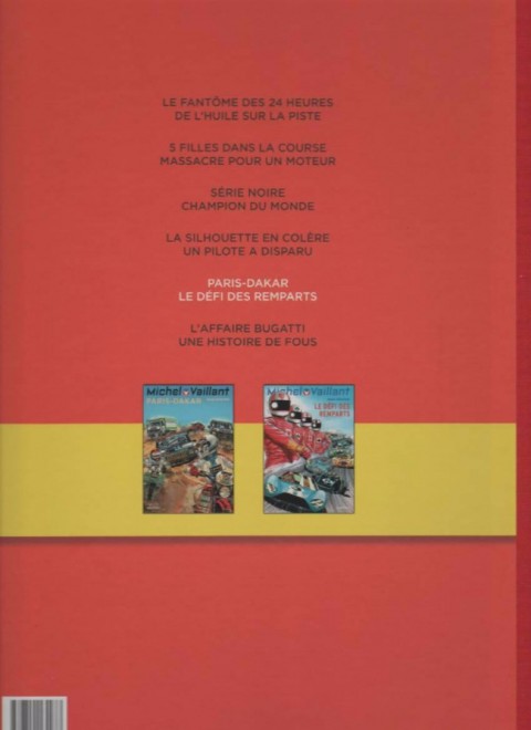 Verso de l'album Michel Vaillant Jacky Ickx L'Intégrale Tome 5