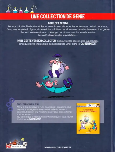 Verso de l'album La Collection Léonard Tome 1 Super-génie