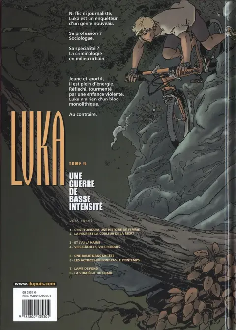 Verso de l'album Luka Tome 9 Une guerre de basse intensité