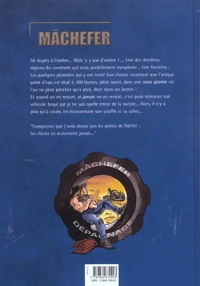 Verso de l'album Mâchefer Tome 2 Le désert des carcasses