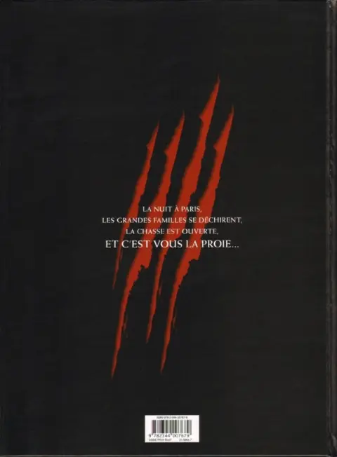 Verso de l'album Meutes Tome 2 Lune rouge