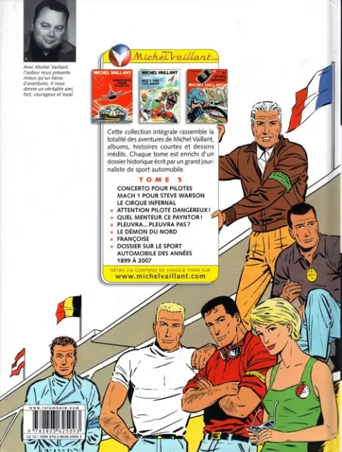 Verso de l'album Michel Vaillant L'Intégrale 5