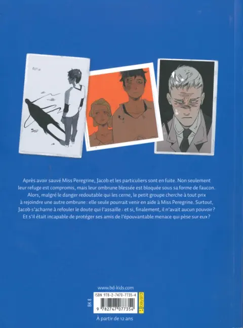 Verso de l'album Miss Peregrine et les enfants particuliers Tome 2 Hollow City