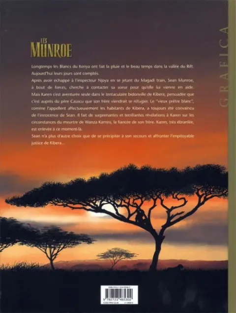 Verso de l'album Les Munroe Tome 3 Les larmes de Kibera