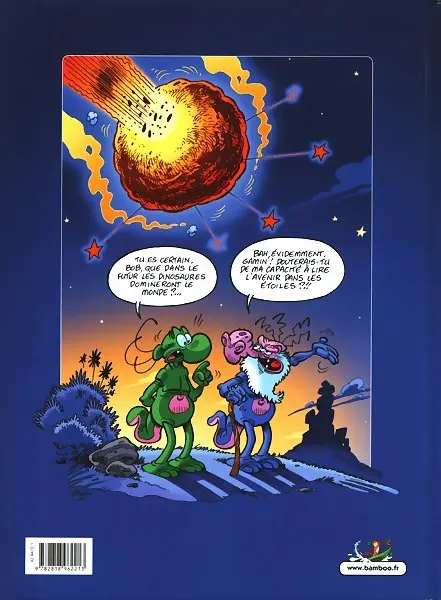 Verso de l'album Les nouvelles aventures apeupréhistoriques de Nabuchodinosaure Tome 1