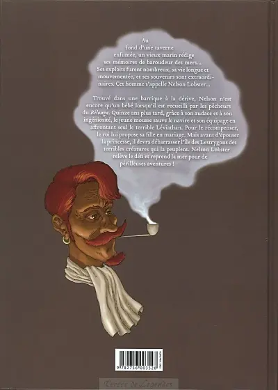 Verso de l'album Les aventures extraordinaires de Nelson Lobster Tome 1 L'île des Lestrygons