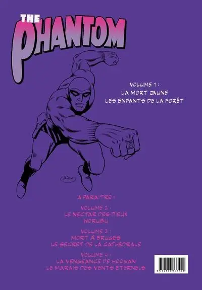 Verso de l'album The Phantom Tome 1 La mort jaune / Les enfants de la forêt