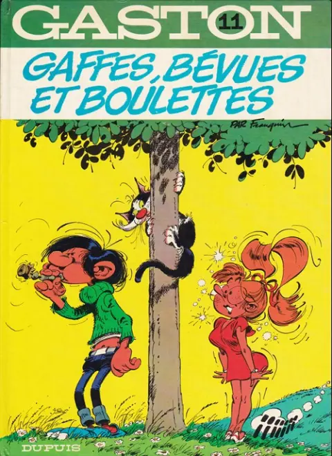 Couverture de l'album Gaston Tome 11 Gaffes, bévues et boulettes