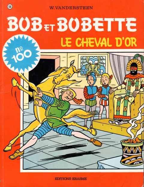 Couverture de l'album Bob et Bobette Tome 100 Le cheval d'or