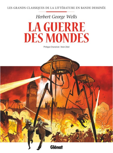 Couverture de l'album Les Grands Classiques de la littérature en bande dessinée Tome 7 La guerre des mondes