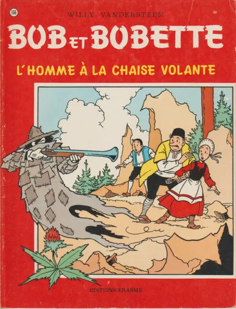 Couverture de l'album Bob et Bobette Tome 166 L'homme à la chaise volante